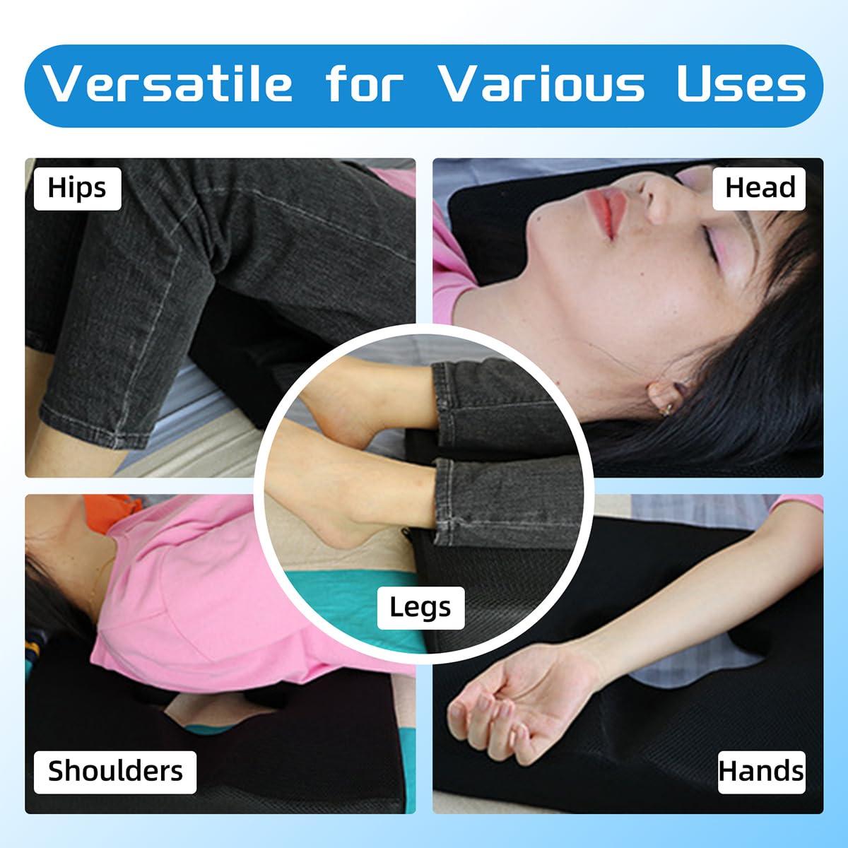 CRAZY ROSA Bed Sore Cushion Gel Memory Foam Wedge Seat Pad with Washable Cover for Elderly and Bedridden Patients - Breathable Anti Bedsore Pressure Relief Seating Solutions