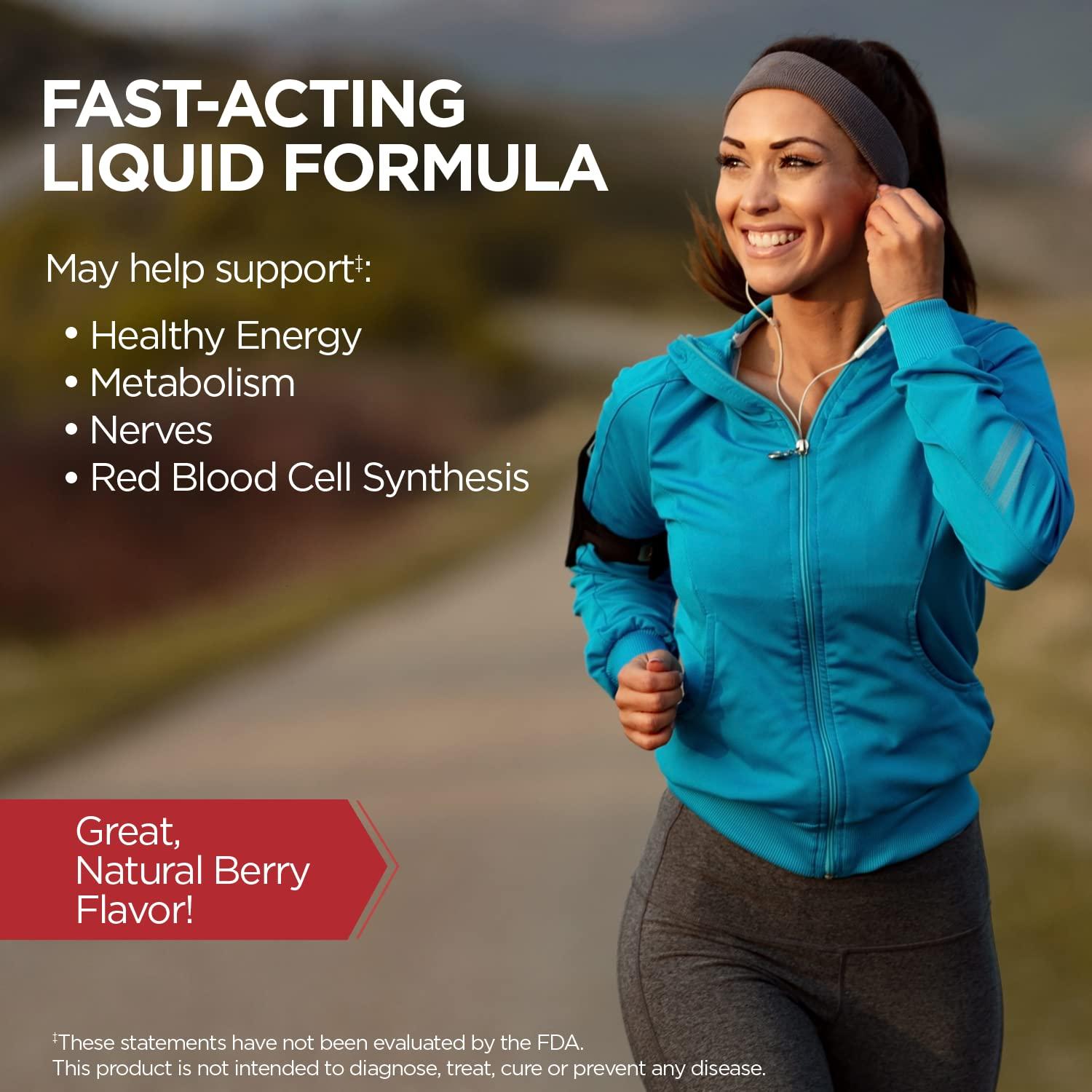 KAL KAL Vitamin B12 Methylcobalamin ActivSpray 2500mcg, Healthy Energy, Metabolism, Nerve & Red Blood Cell Support,* Fast-Acting Liquid B12, Maximum Absorption, Natural Berry Flavor, 80 Servings, 2 fl oz