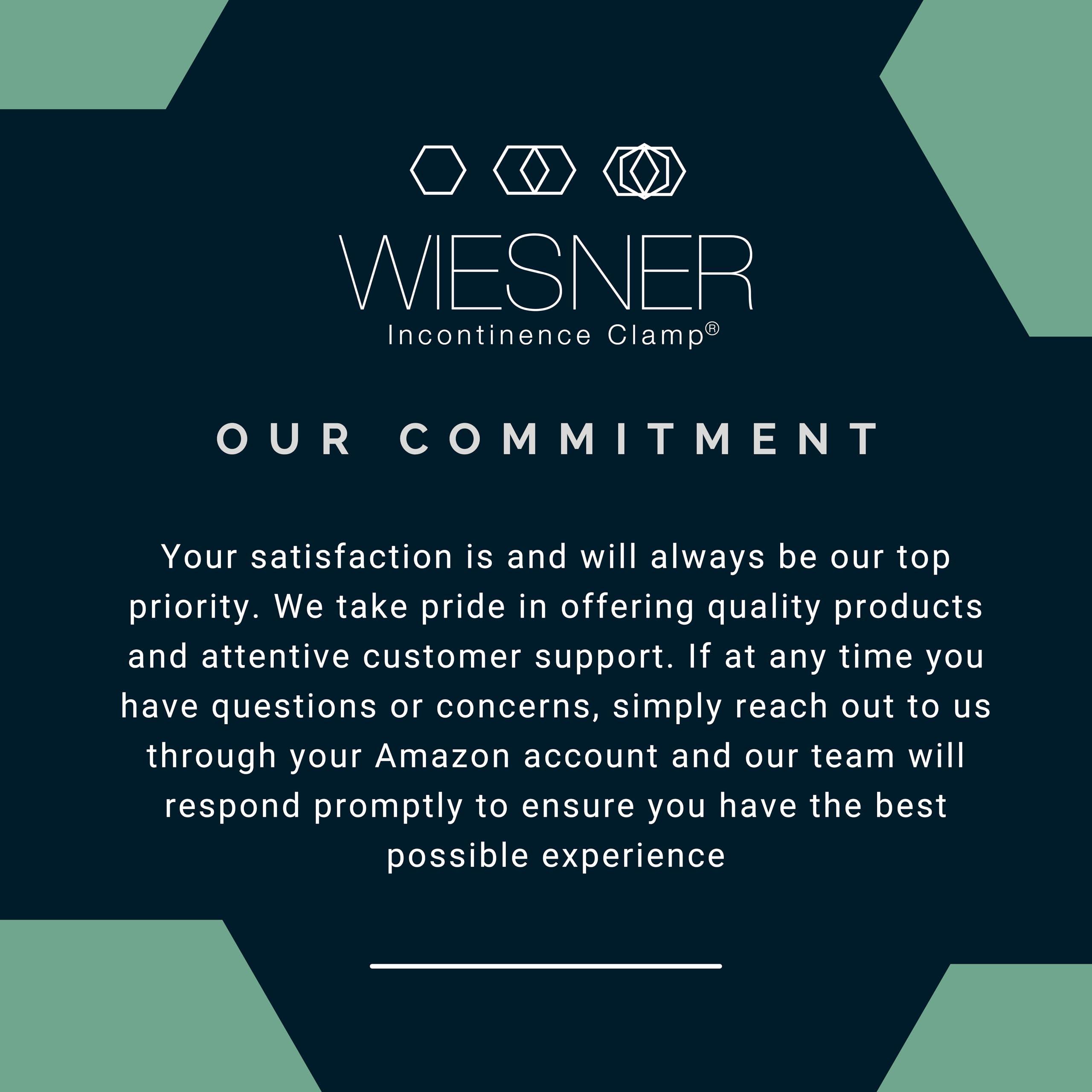 WIESNER Incontinence Clamp WIESNER Incontinence Clamp - Original Wiesner Male Incontinence Clamp - 3 Adjustable Sizes - Comfort and Confidence All Day Long - Wiesner Clamp - Best Penile Clamp for Incontinence!