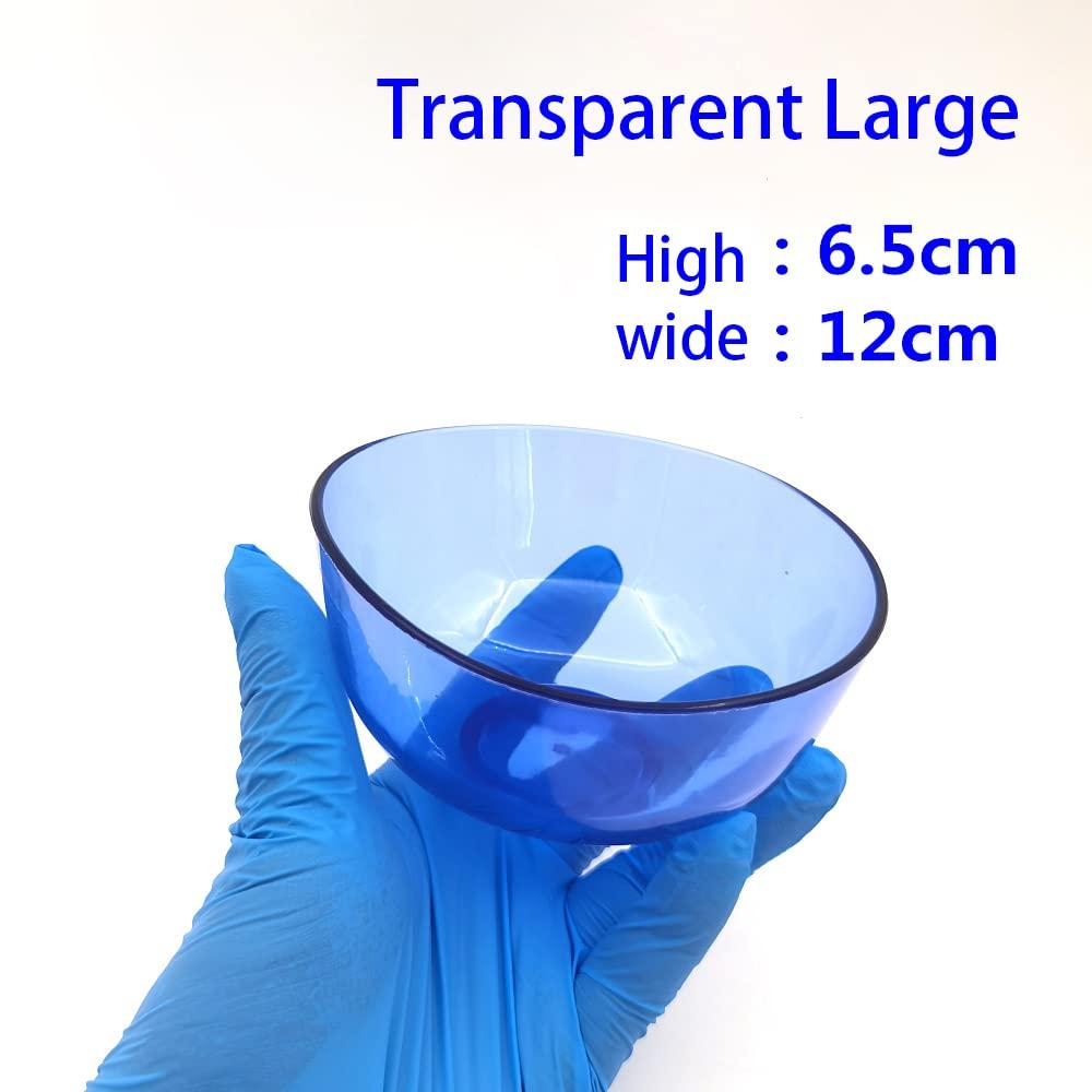 MrHugoo MrHugoo Lab Flexible Alginate Rubber Mixing Bowls Small/Medium/Large (Transparent Blue)