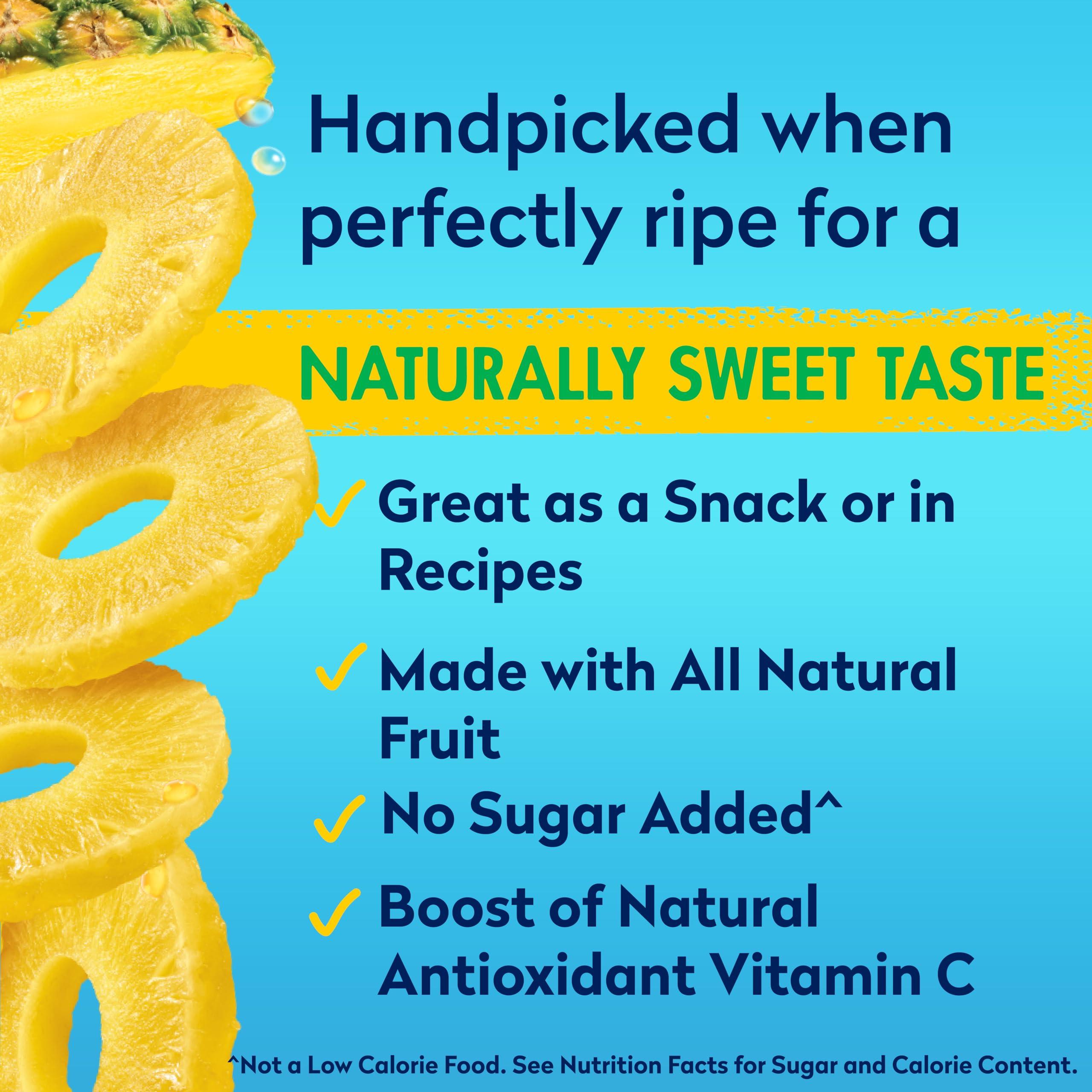 Dole Dole Pineapple Slices in 100% Pineapple Juice with No Sugar Added - Dole Canned Fruit - 20 oz Cans - 12 Pack