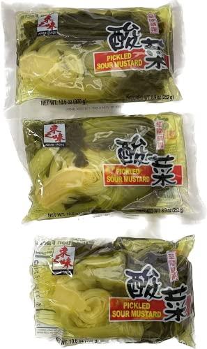Asian Taste 8oz Asian Taste Sour Mustard (Pickled Vegetable), Pack of 3