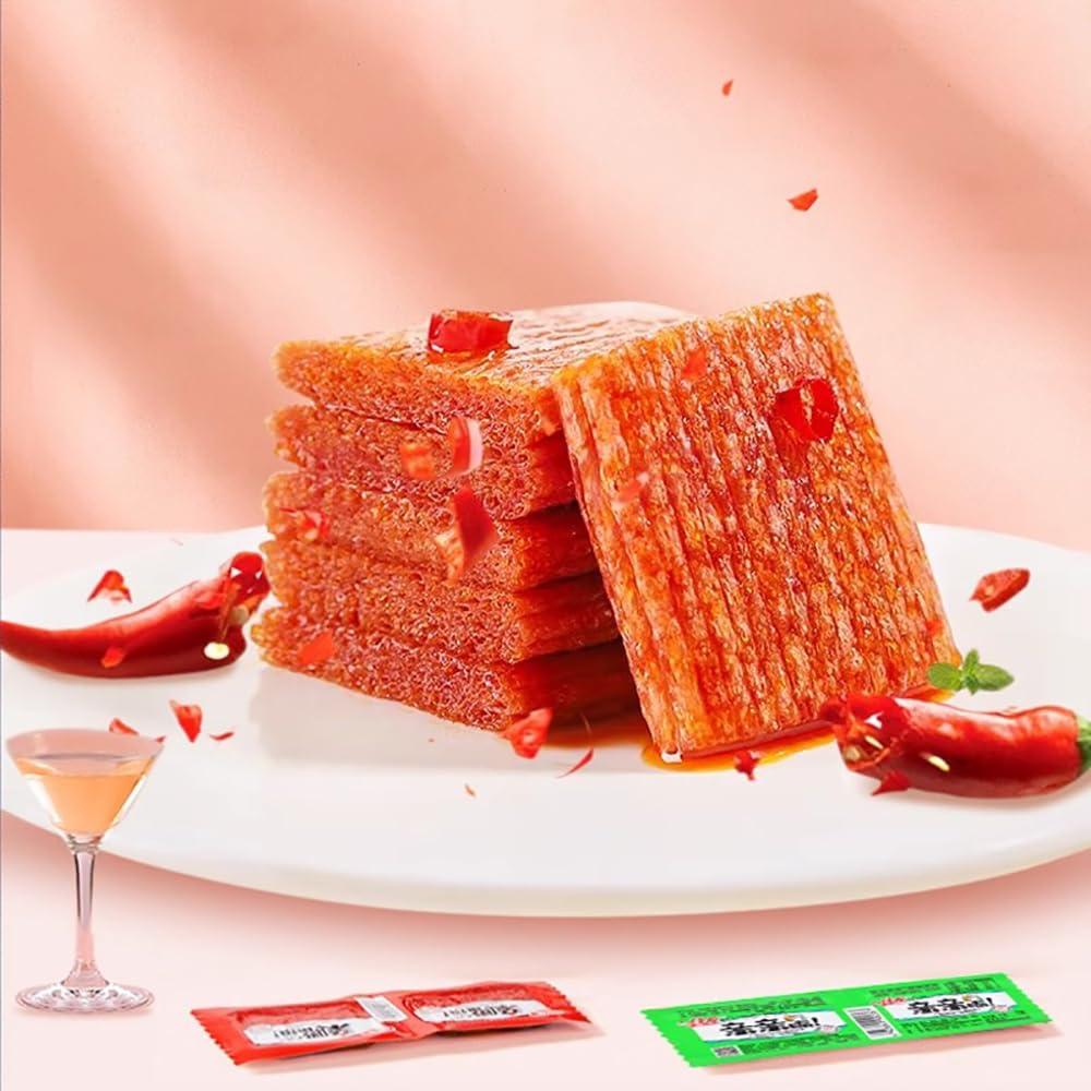 Phuumy Phuumy 1.06 lb latio Spicy Strips Chinese Snacks Vegan Fragrant Spicy Flavour Classic Spicy Flavor,Mouthwatering Chinese FoodClassic Spicy Gluten Latiao,Authentic Chinese Snacks