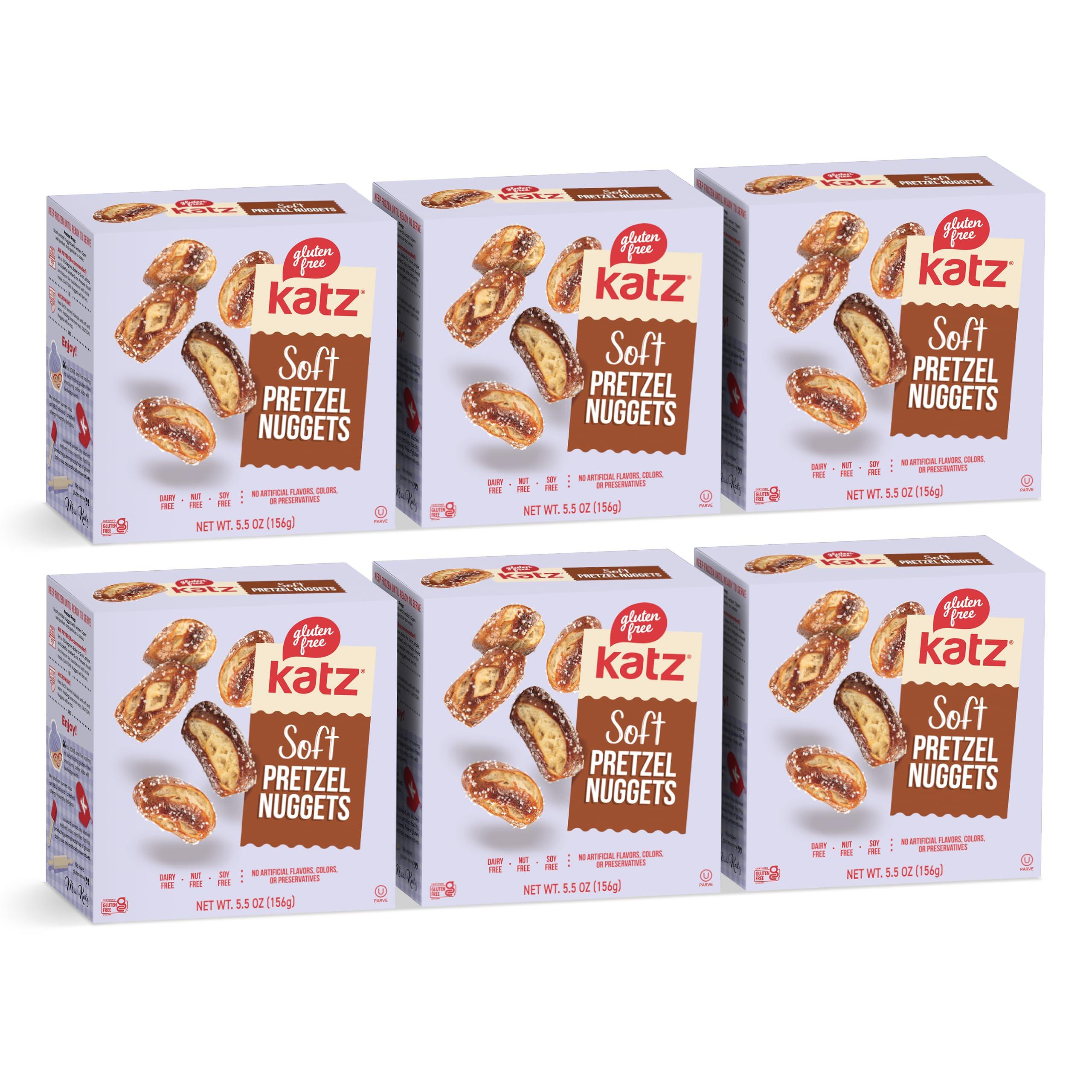Katz Gluten Free Katz Gluten Free Salted Soft Pretzel Nuggets. Gluten Free Snacks For Adults and Kids. Soy Free, Nut Free, Dairy Free, Kosher. 5.5 oz (Pack of 6)