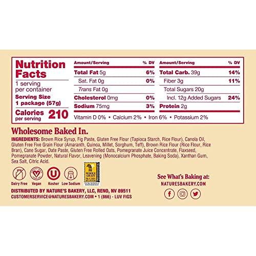 Nature\'s Bakery Nature\'s Bakery Pomegranate Fig Bar - Case of 12