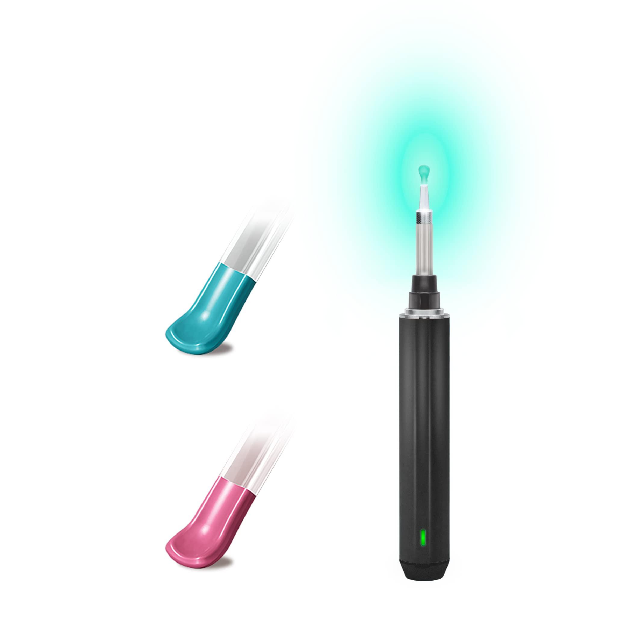FIRSTHEALTH First Health Wireless Otoscope with Light | Waterproof Ear Cleaner with Camera and Light | Ear Wax Removal Tool Camera for iPhone/iPad, Android, USB | Ear, Nose & Throat Inspection | 1920P HD (Black)