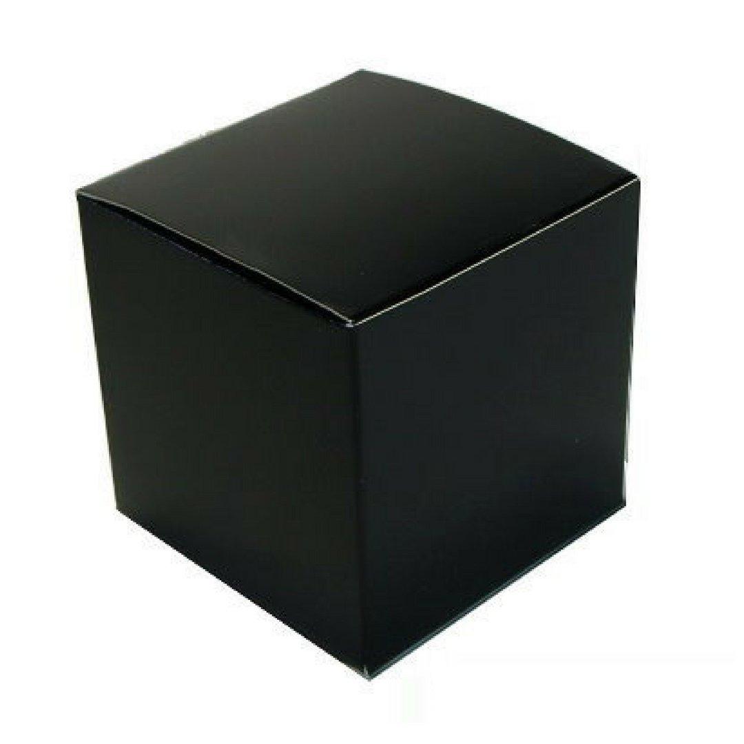 Better Bag & Box Co Gift Boxes - 6 x 6 x 6", Glossy Black (100 Piece Case) (Gloss Black)