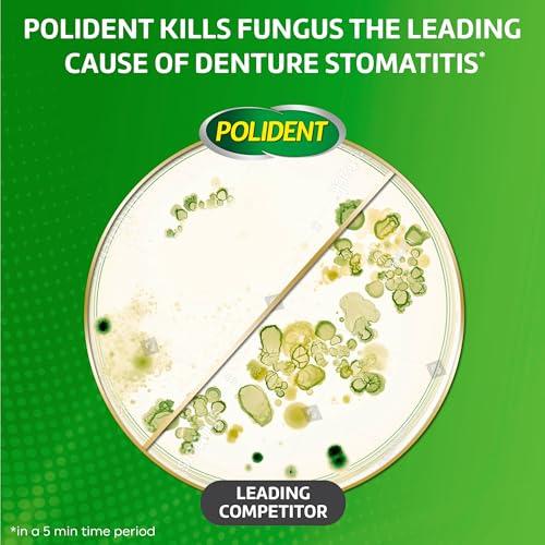 Polident Polident 3 Minute Denture Cleanser Tablets - Cleans Removable Oral Appliances, Clear Retainers, and Mouth Guards - 84 Count (Pack of 3)