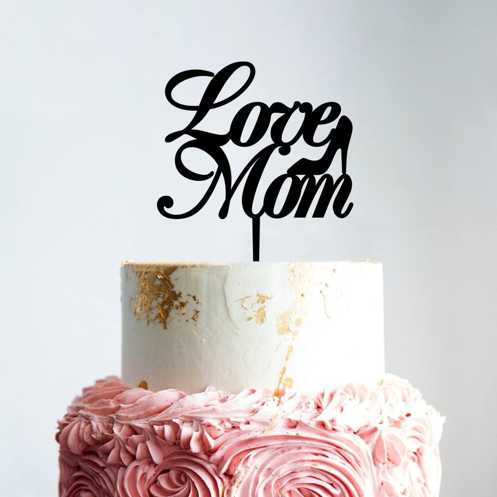 LetusZhogo Happy Mothers Day Cake Topper, Cake Topper, Mothers Day Cake Topper, Mother's Day Cake Topper, Mothers Day