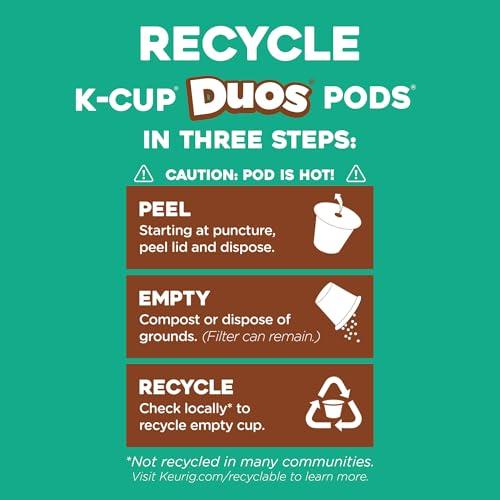 The Original Donut Shop The Original Donut Shop Duos Nutty + Caramel Coffee, Keurig Single Serve K-Cup Pods, Light Roast Coffee, 60 Count, (6 Packs of 10)