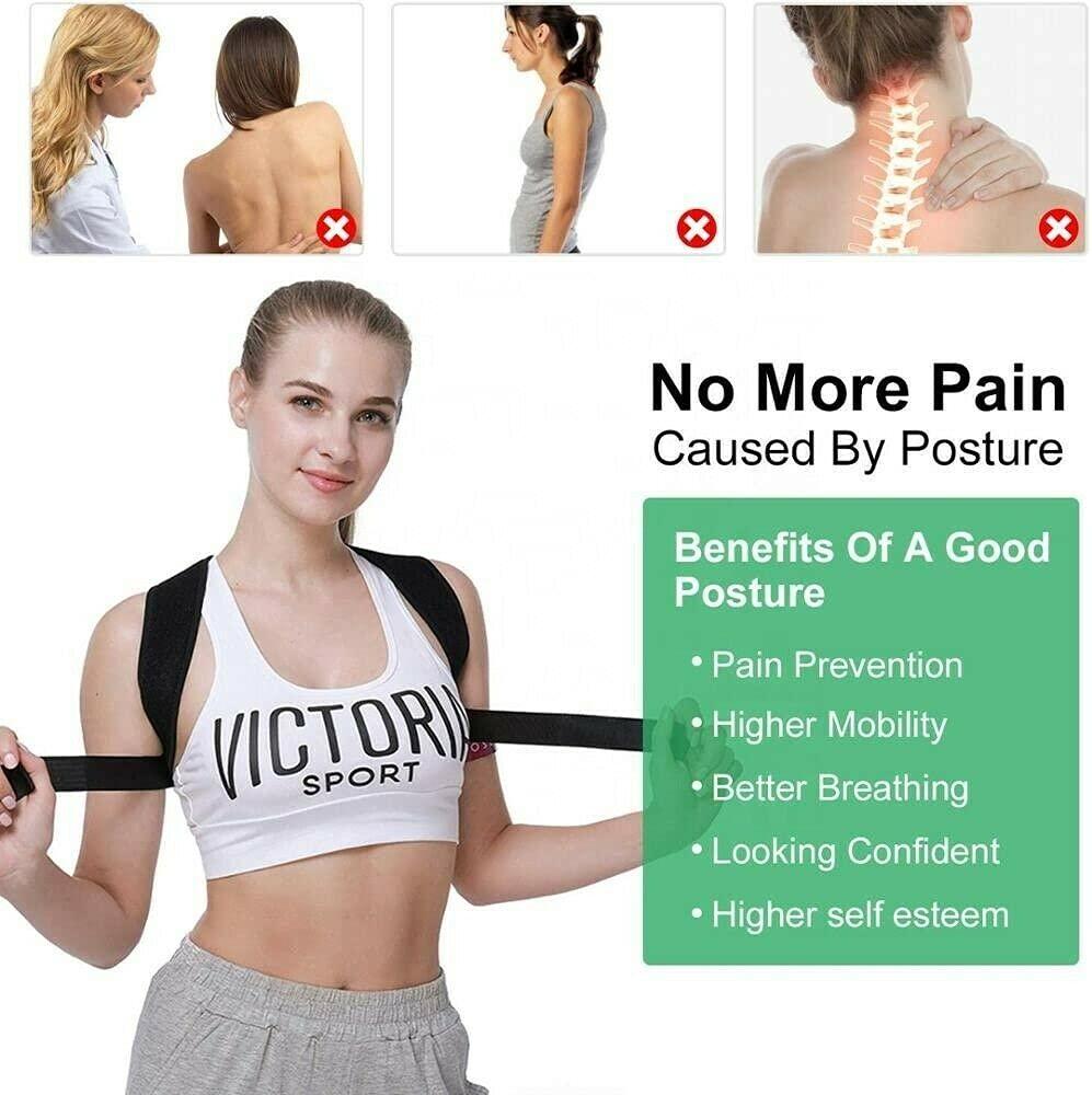 Nebula Voyager Nebula Voyager - Back Posture Corrector for Women & Men - Shoulder Brace Back Posture Corrector - Back Straightener Posture Corrector (Adjustable One Size Fits All)