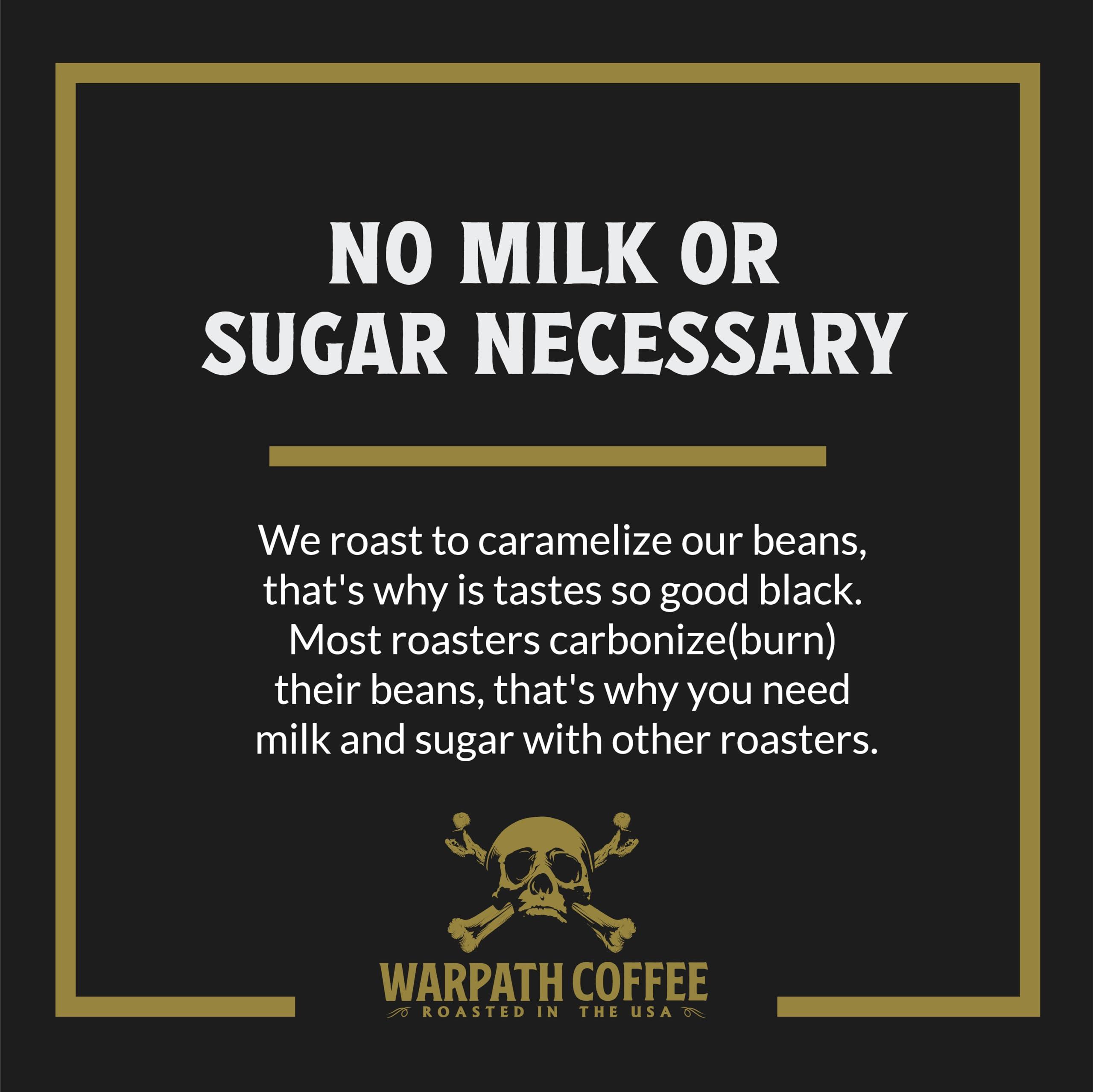 Warpath Coffee Warpath Coffee Light Roast Whole Bean Coffee, Vanilla Hazelnut Blend, High Caffeine, Strong Roasted 100% Arabica Coffee Whole Beans, Rich Aroma, Full Bodied Intense Cup, Created by Navy Seals, 12oz