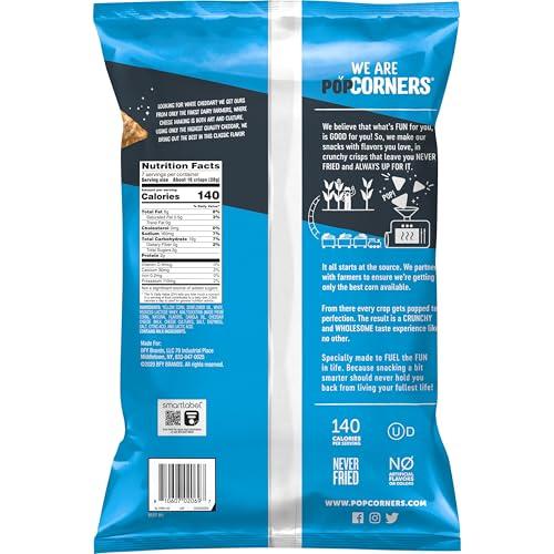 Popcorners Popcorners Original Cheddar Popped Corn Chips Bag, 7 Ounce