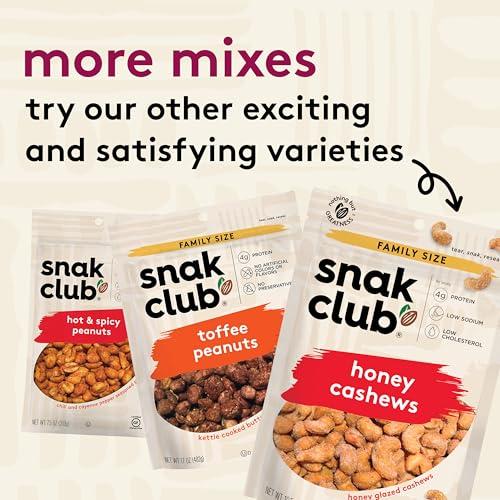 Snak Club Snak Club Coconutty Cashews, Kettle Cooked Fancy Cashews with Toasted Coconut, Gluten-Free and Kosher Snack, 2.5 oz Snack Bags, 6 Pack