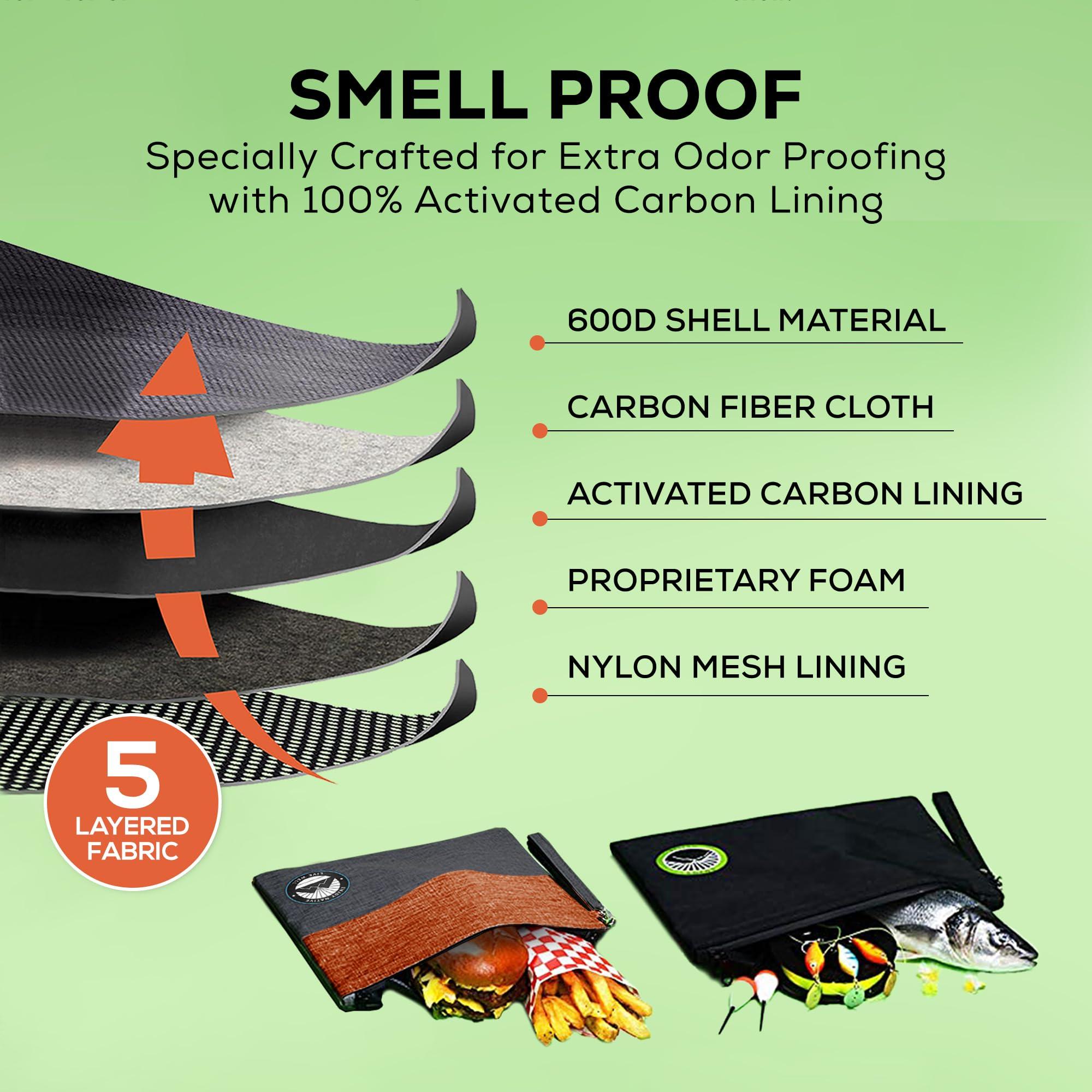 Enjoy Native Large and Small Smell Proof Bag Combo, Smell Proof Container, Dog Tested Odor resistant Bag, Best Zipper Odor sealing Pouch Herbs, coffee & Travel Medicine Bag, Scent resistent Containers