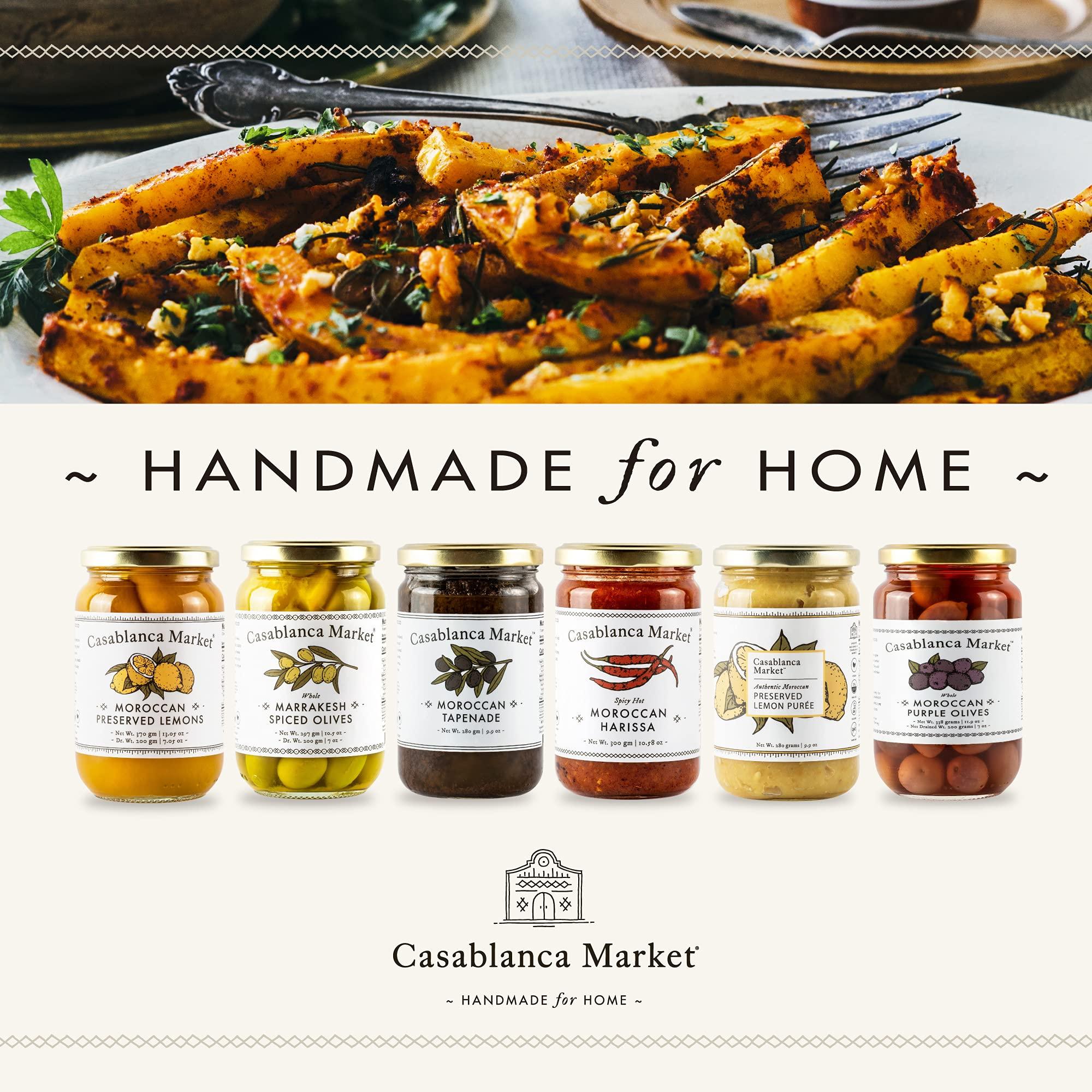 Casablanca Market Casablanca Market Harissa Gourmet Hot Sauce –Harissa Sauce – Moroccan North African Spice Best Hot Sauce Gift Harissa Seasoning – Harissa Spice Red Hot Sauce – Harissa Paste Hot Sauces (10.5oz)