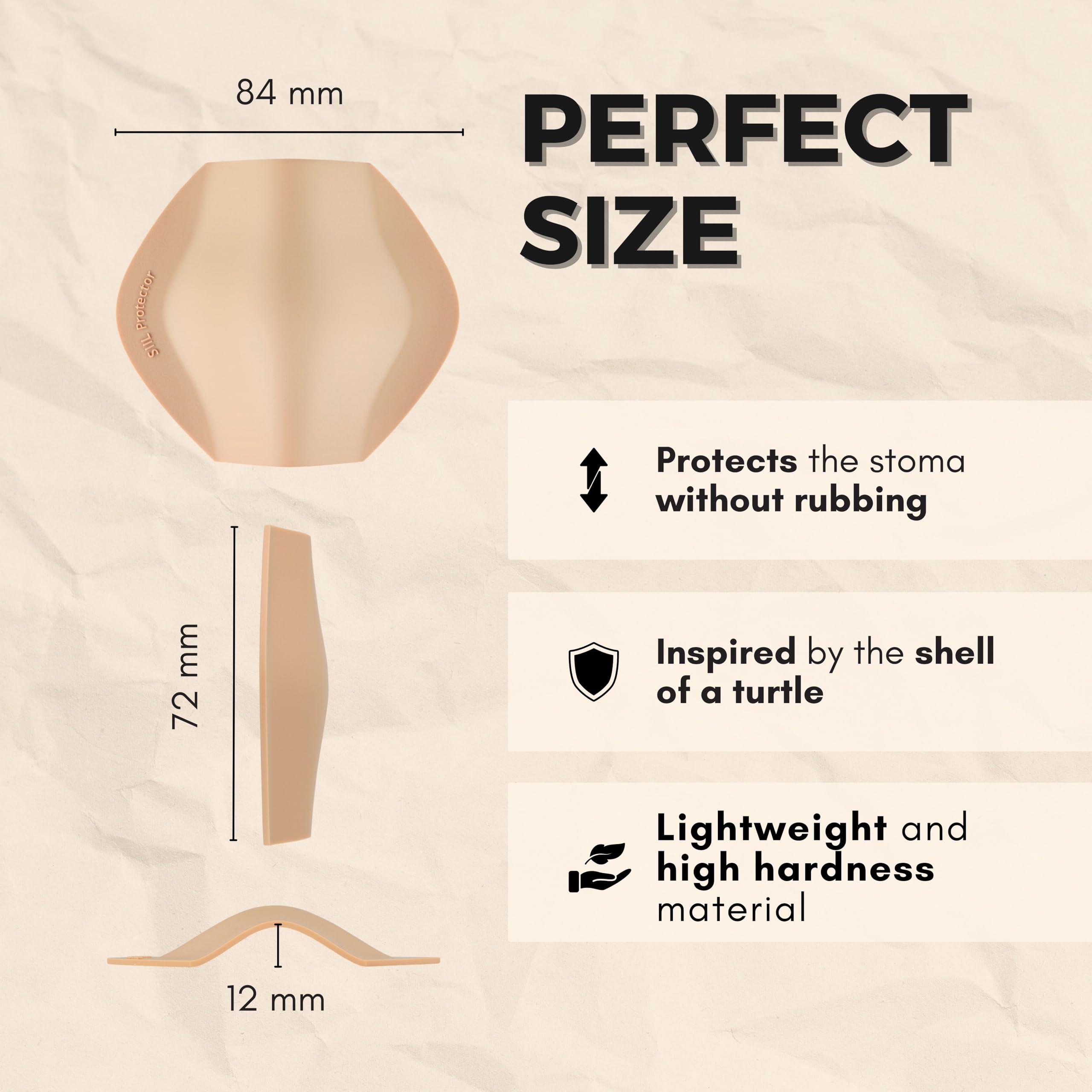 SIIL SIIL Stoma Guard Shield (Beige) for Ostomy bags | Protect your Colostomy Bags & Ileostomy supplies with Stoma Protector | Stoma Cover - Made In Europe