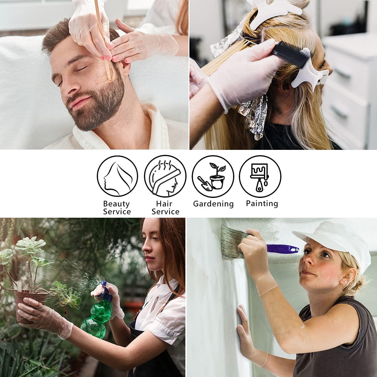 Safe Health Safe Health Vinyl Disposable Gloves, Food Safe, Latex Free, Powder Free, Clear, Box of 100, Small, 3 mil, Cleaning, Salon, Service, Office, Household, Daily