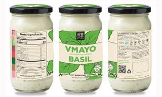 NIUKE NIUKE VMAYO Basil Vegan Mayo - Chickpea-Powered, Herbaceous & Creamy, 9.52 oz, 6 Pack