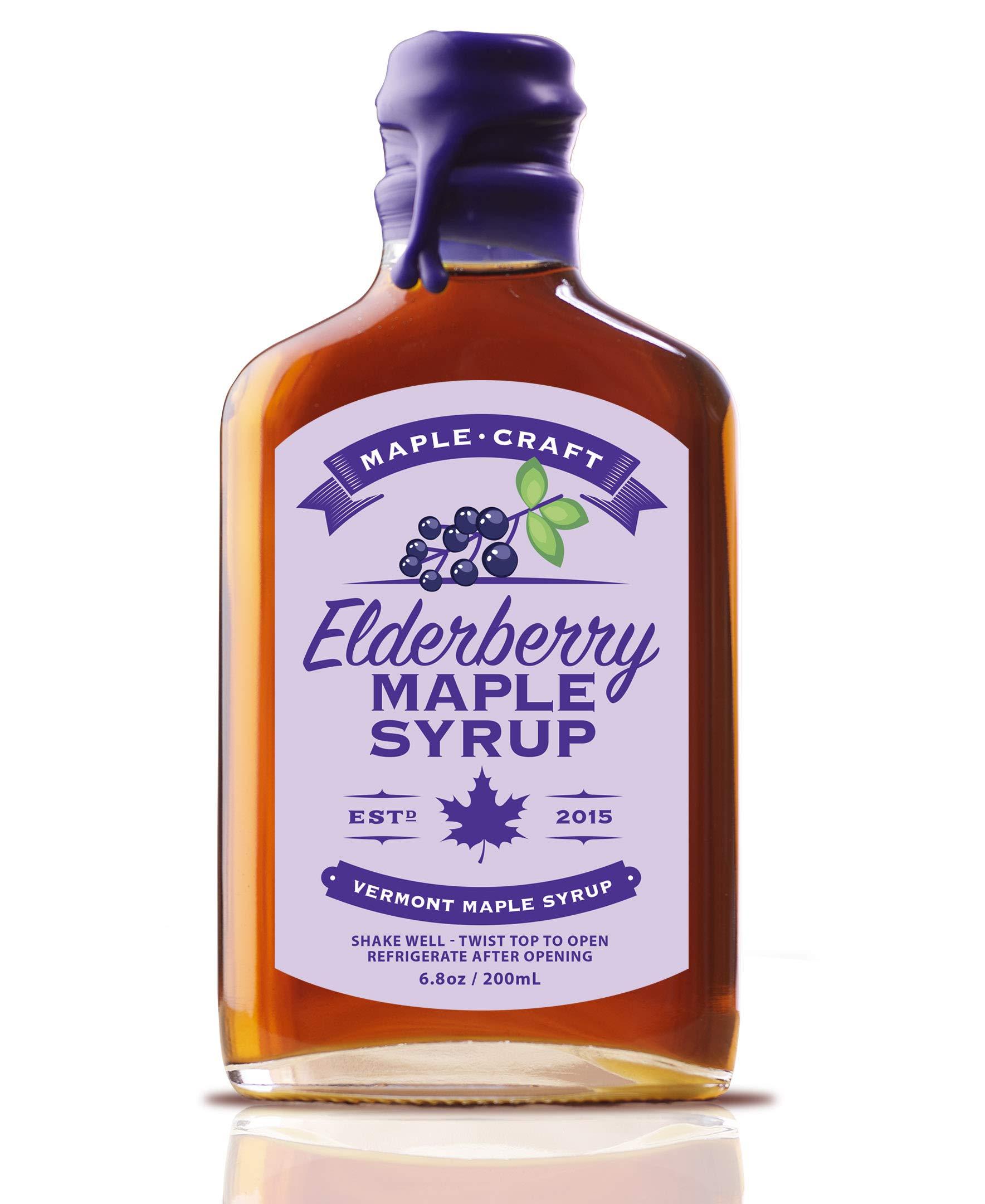 Maple Craft Elderberry Maple Syrup (200ml), Pancakes, Waffles, Cocktails, Flavor Marinades