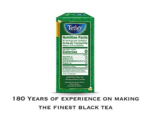 Tetley Tetley Irish Breakfast Premium Black Tea, 80 Tea Bags, Rainforest Alliance Certified