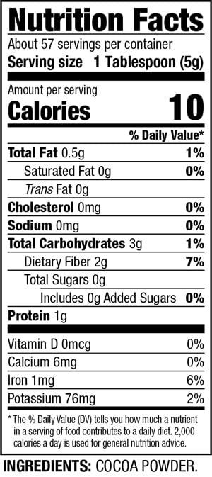 Chatfield\'s Chatfields All Natural Cocoa Powder Unsweetened 10-oz Pouch, Natural and Nutritious, Premium Quality, Sugar-Free, Gluten-Free, Vegan, Kosher, Non-GMO Verified - (3 Pack)