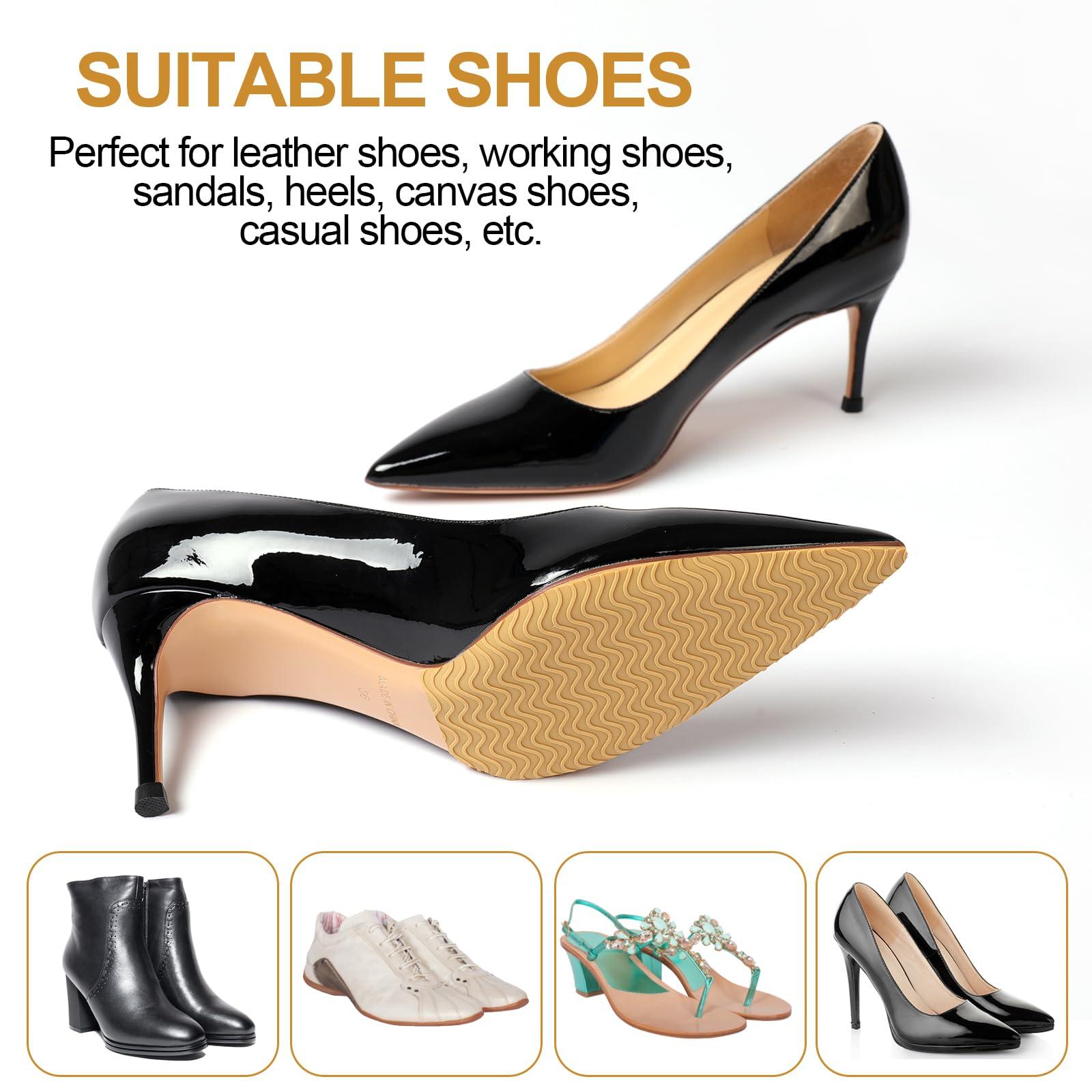 GQTJP GQTJP Shoe Sole Bottom Protector,Self Adhesive Shoe Grips on Bottom of Shoes,Non Slip Shoe Pads,Shoe Sole Guard, Anti Slip Shoe Grips Pads