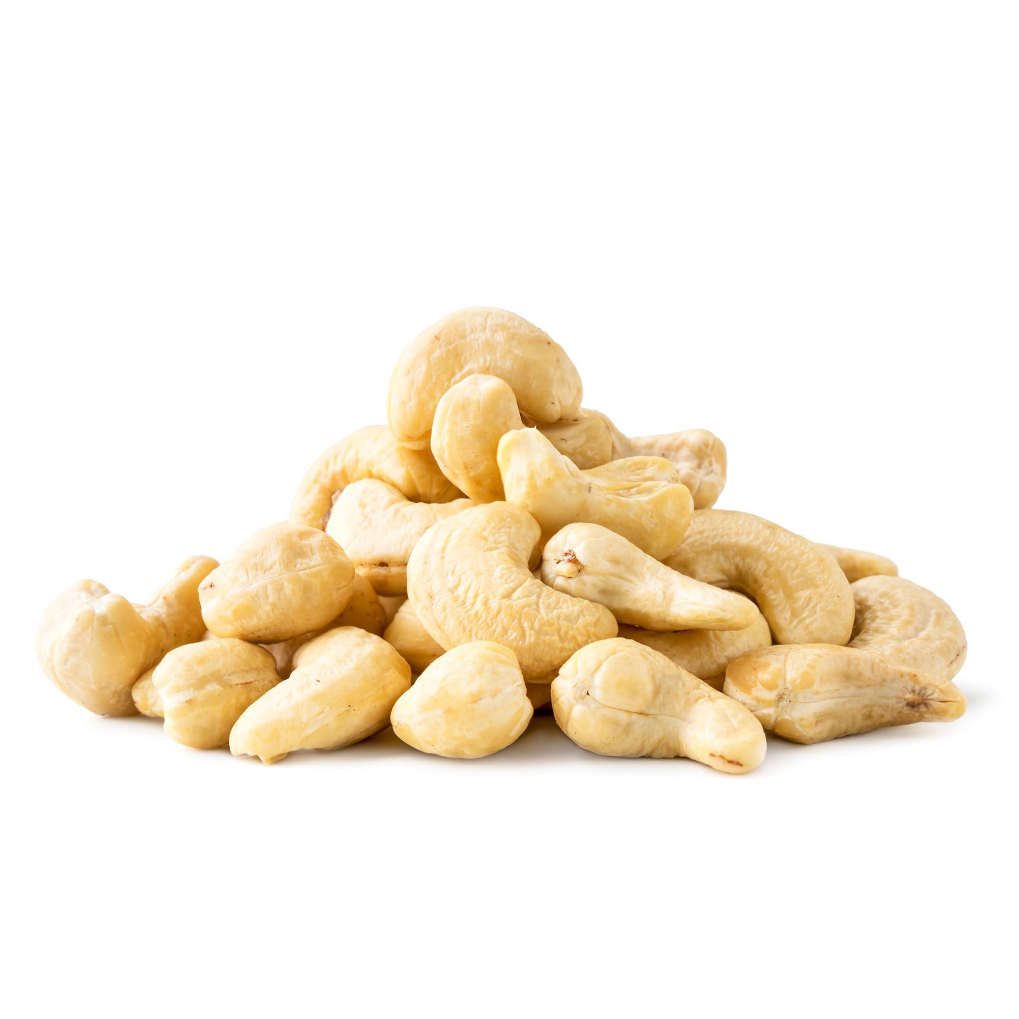 Jaybee\'s Premium Raw Whole Cashew Nuts 5 Pounds | Natural Unsalted Whole Cashew Nuts | Healthy Vegan & Keto Snack, Gluten-Free, Oil-Free | Bulk Resealable Bag for Snacking, Cooking & Baking | Jaybee\'s