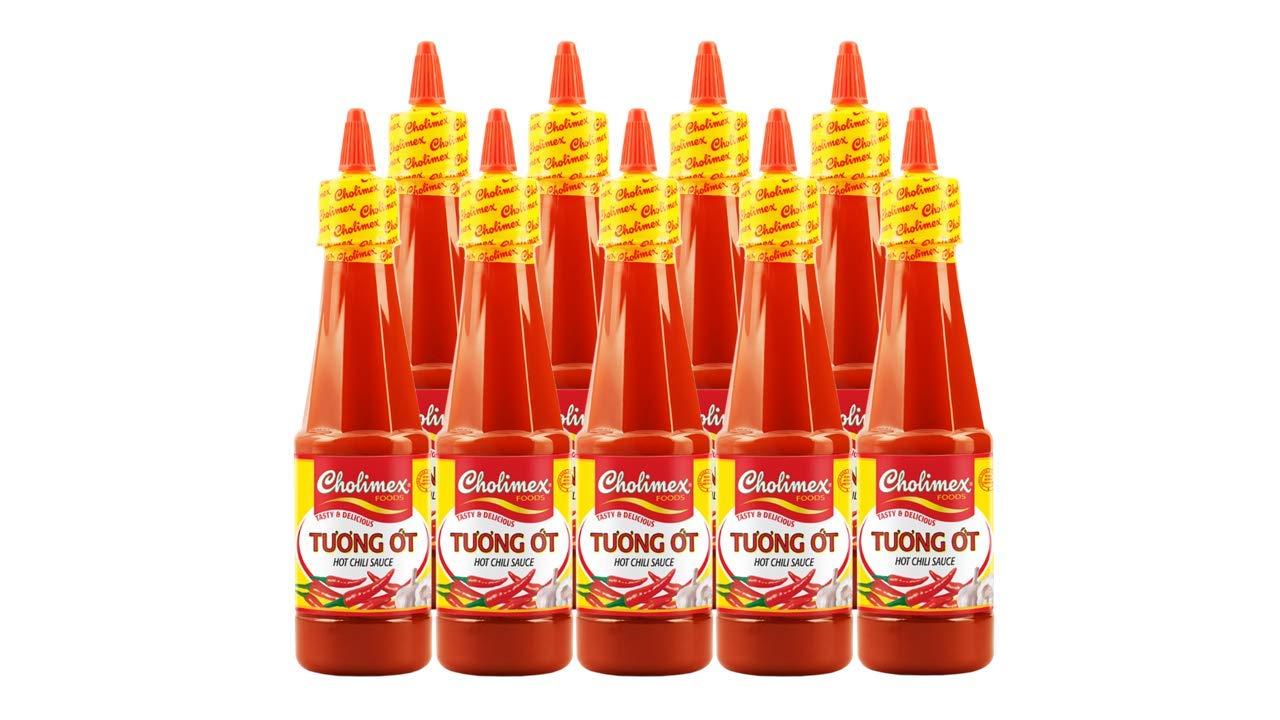 Cholimex CHOLIMEX Hot Chili Sauce - 8.45 Fl Oz (250ml) - Pack of 9