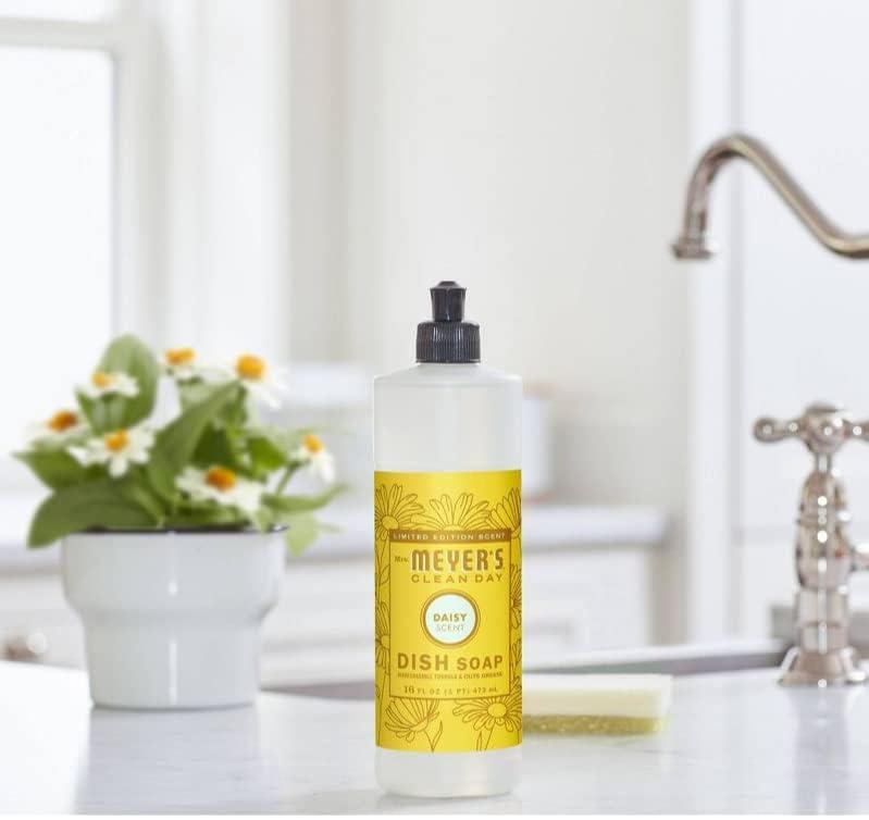 MRS. MEYER\'S CLEAN DAY MRS. MEYER\'S CLEAN DAY Liquid Dish Soap Daisy, 16 Fl Oz (Pack of 3)