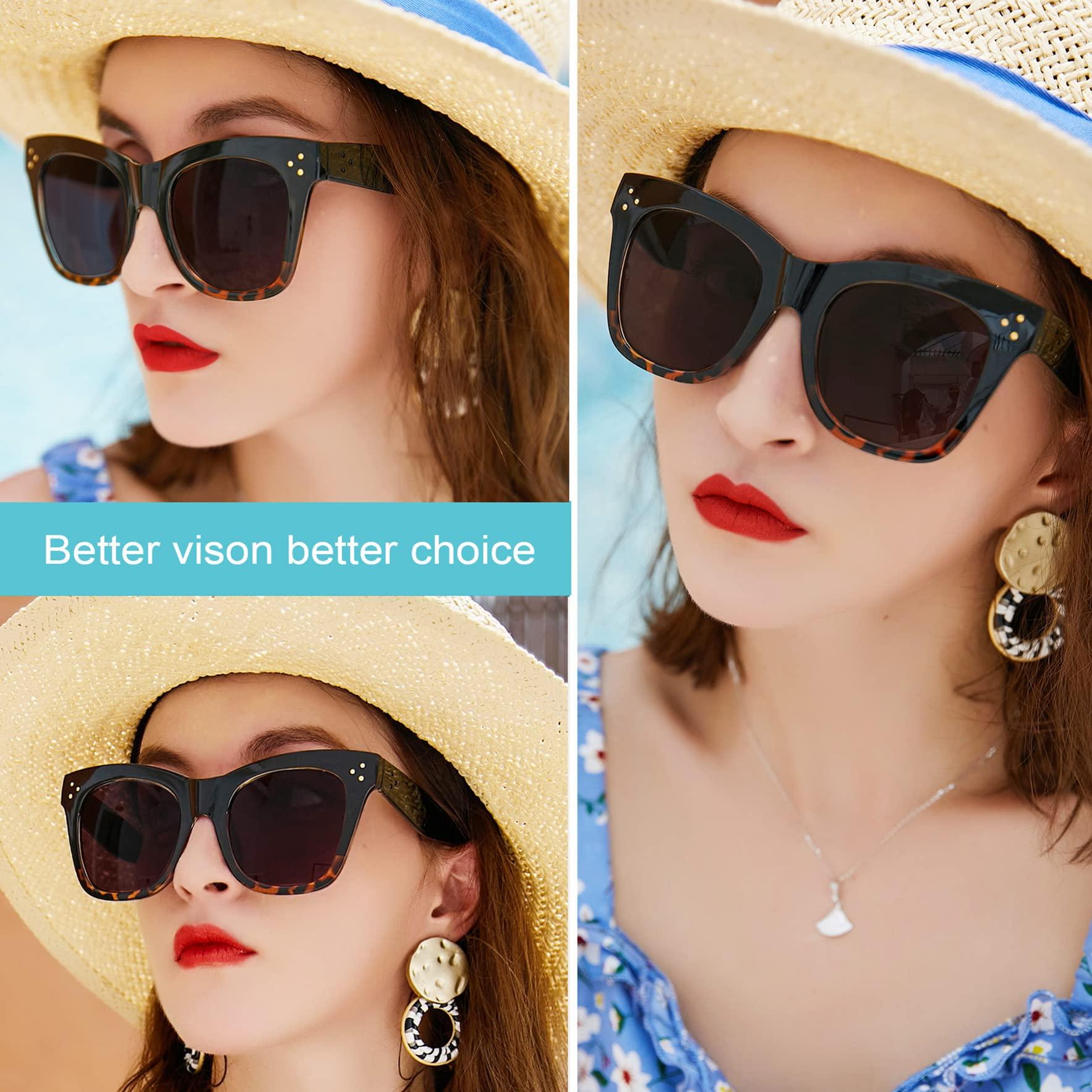 WEMOOTANTS WEMOOTANTS Oversized Reading Sunglasses Women 3.0 Cat Eye Reading Glasses UV Protection Stylish 1.0 1.25 1.5 1.75 2.0 2.25 2.5 2.75 3.0 Brown Leopard 3.00