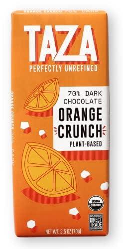 Taza Chocolate Taza Chocolate Organic Smooth & Crunchy 70% Dark Bar Variety Pack Bundle, 2.5 oz (4 count), Vegan