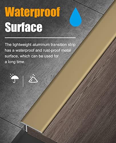 Ccsh Threshold Transition Strips T Shaped Threshold Transition Strips, Carpet & Floor Decoration Strip, 0.5in Wide Ramp for Tile to Laminate Carpet to Bathroom Doorway Sweeping Robot (Color : Black)