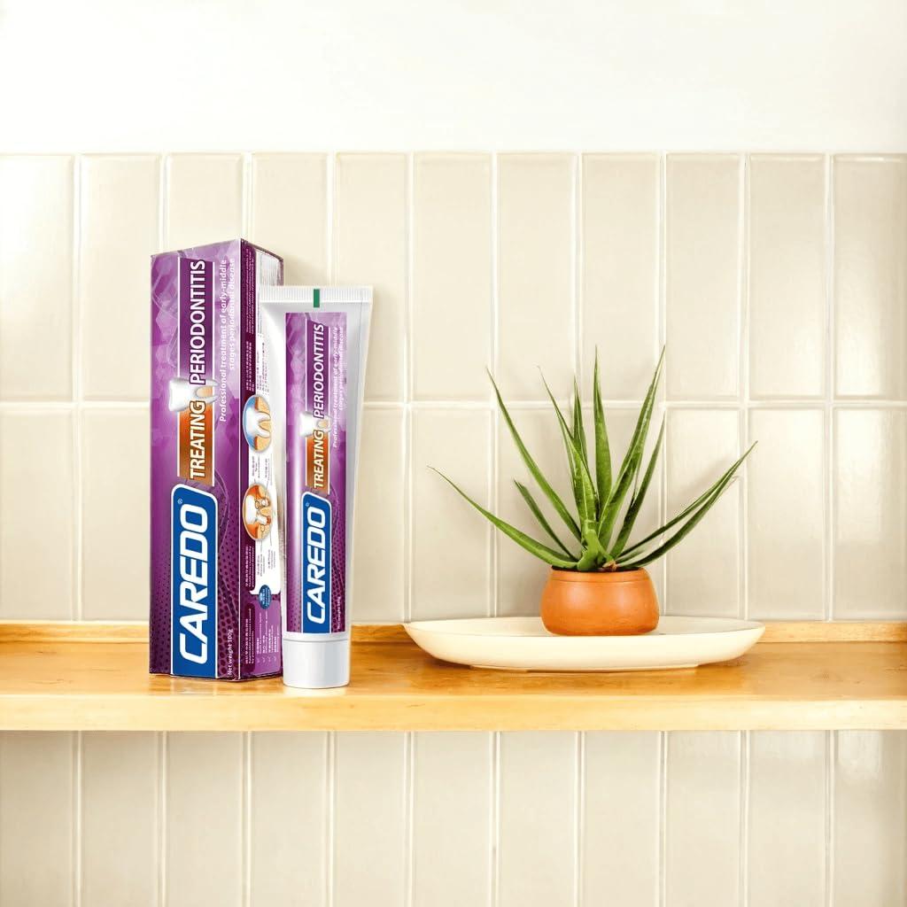 CAREDO Medicine Toothpaste Healing Early-Mid Periodontitis Treatment at Home, Gum Repair for Receding Gums, Gum Disease & Gingivitis Treatment, Periodontal Disease Treatment Hydroxyapatite Toothpaste, 3.52OZ