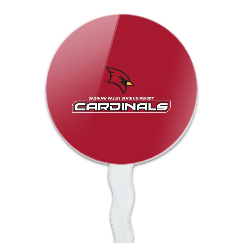 GRAPHICS & MORE Saginaw Valley State Cardinals Logo Cupcake Picks Toppers Decoration Set of 6