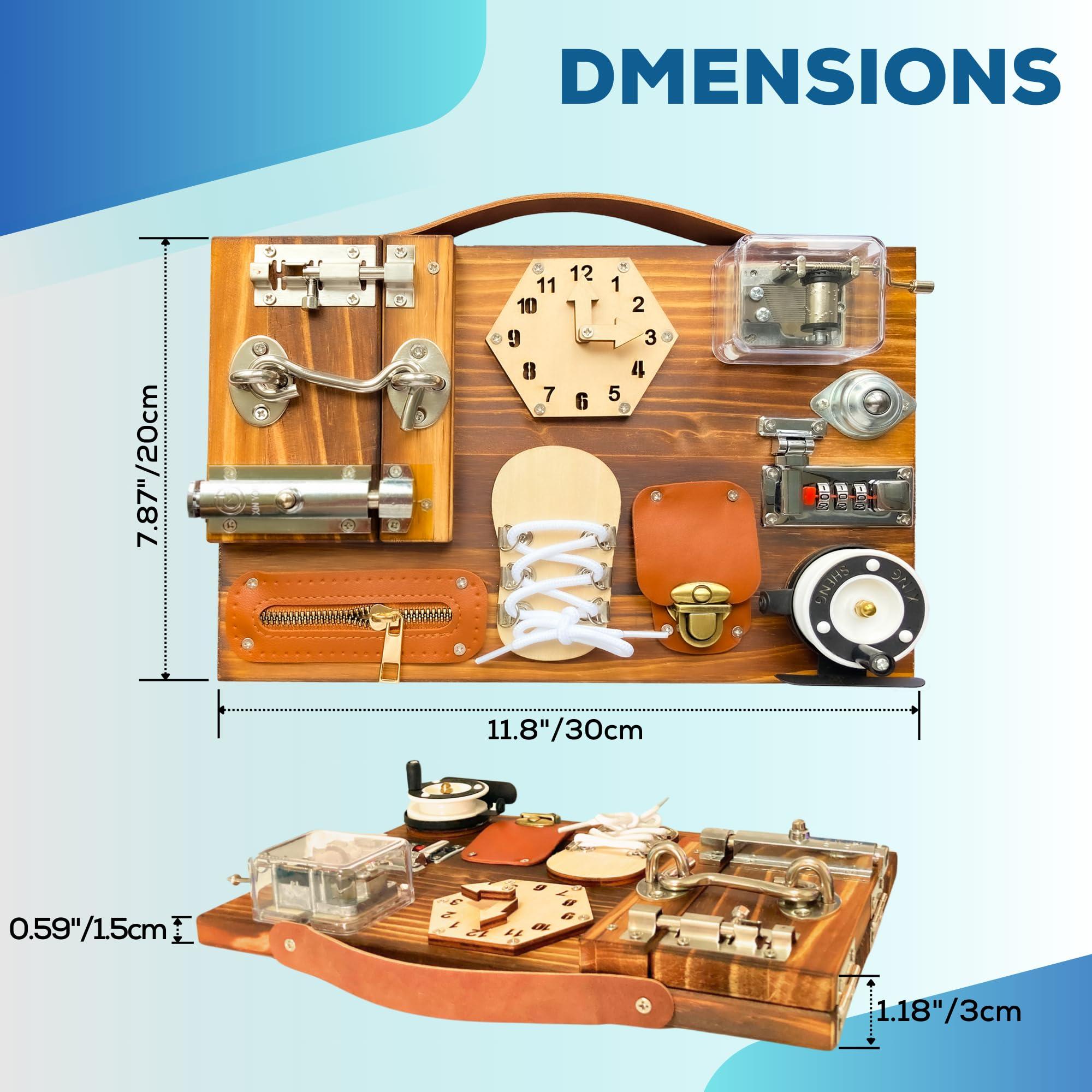 TrenHivSto Fidget Boards for Adults with Dementia Gadgets Toys for Alzheimers Patients-Fidget Toys for Dementia Adults-Dementia Fidget Toys for Elderly-Gifts for People with Dementia Fidget Toys Patients
