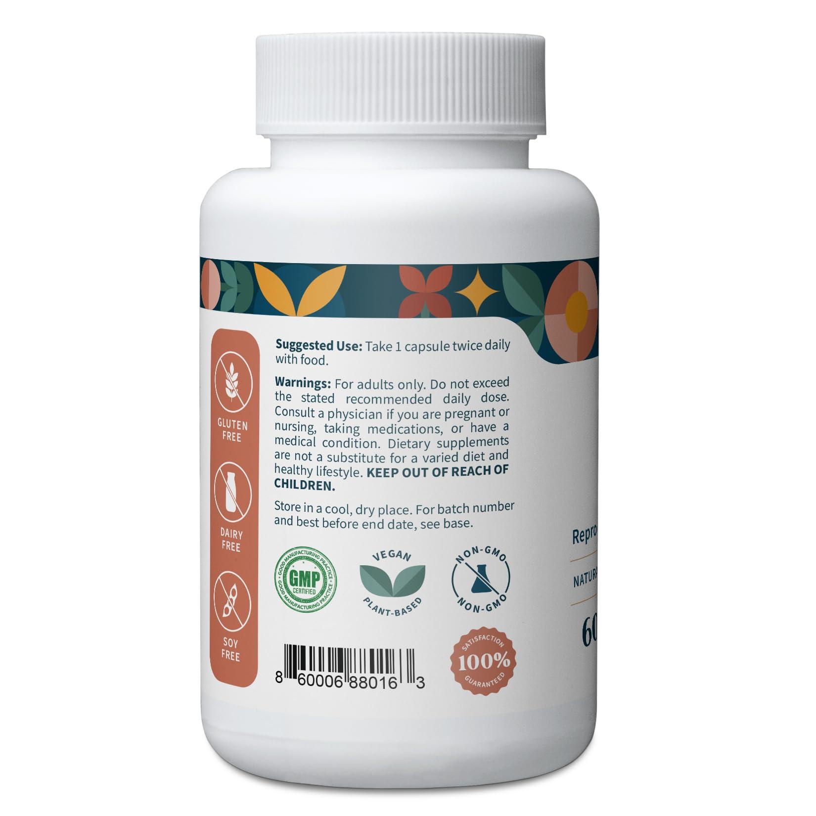 Pattern Wellness Pattern Wellness Maca Root for Men & Women - 10,000mg - Natural Mood & Wellness Enhancer - Unique Optimum Blend for Fertility, Reproductive & Whole Body Health - 60 Vegan Capsules