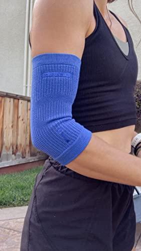 Incrediwear Incrediwear Elbow Sleeve Elbow Brace for Elbow Support, Joint Pain Relief, Inflammation Relief, and Circulation, Tendonitis, Golf and Tennis Elbow Brace for Women and Men (Royal, Small/Medium)