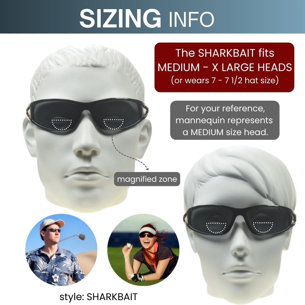 proSPORT proSPORT 2 Pairs Polarized Bifocal Reading Sunglasses Fishing Grey & Brown Lens Side Shields Wrap 2.50 25 1.50 1.75 2.00 2.25