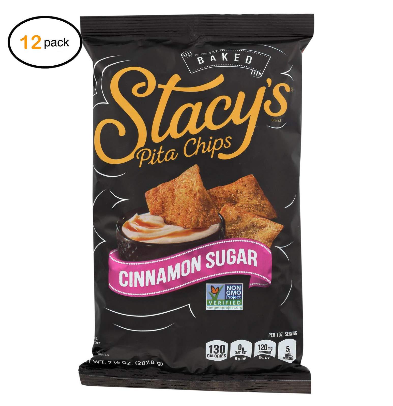 Stacy\'s Pita Chips Stacy\'s Pita Chips Cinnamn Sugar Pita Chips - Cinnamn Sugar - Cas f 12-7.33 z. - Bulk Buy