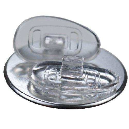 GMS Optical GMS Optical® Premium Grade Soft Silicone 19mm D-Shape Push-in Nose Pads (10 Pair)