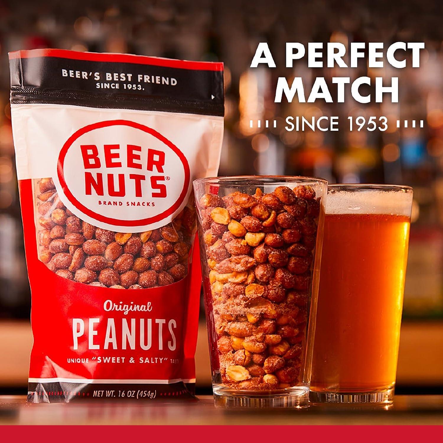 BEER NUTS BEER NUTS Cantina Mix with Twang, Twang Seasoned Peanuts, Chili Lime Insane Grain, Guacamole & Habanero Sticks, Resealable Jar (12oz)