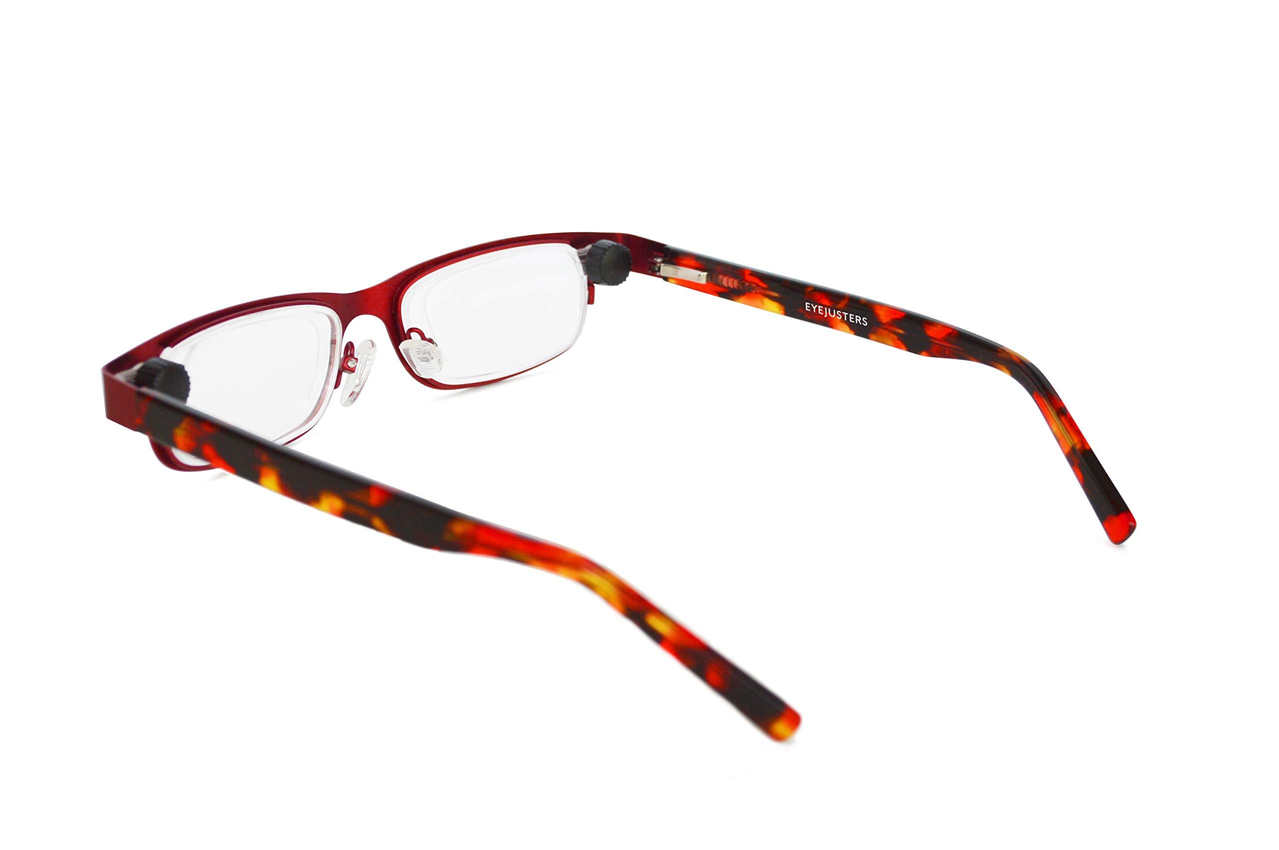 Eyejusters Eyejusters Self-Adjustable Glasses, Oxford Edition, Ruby Red