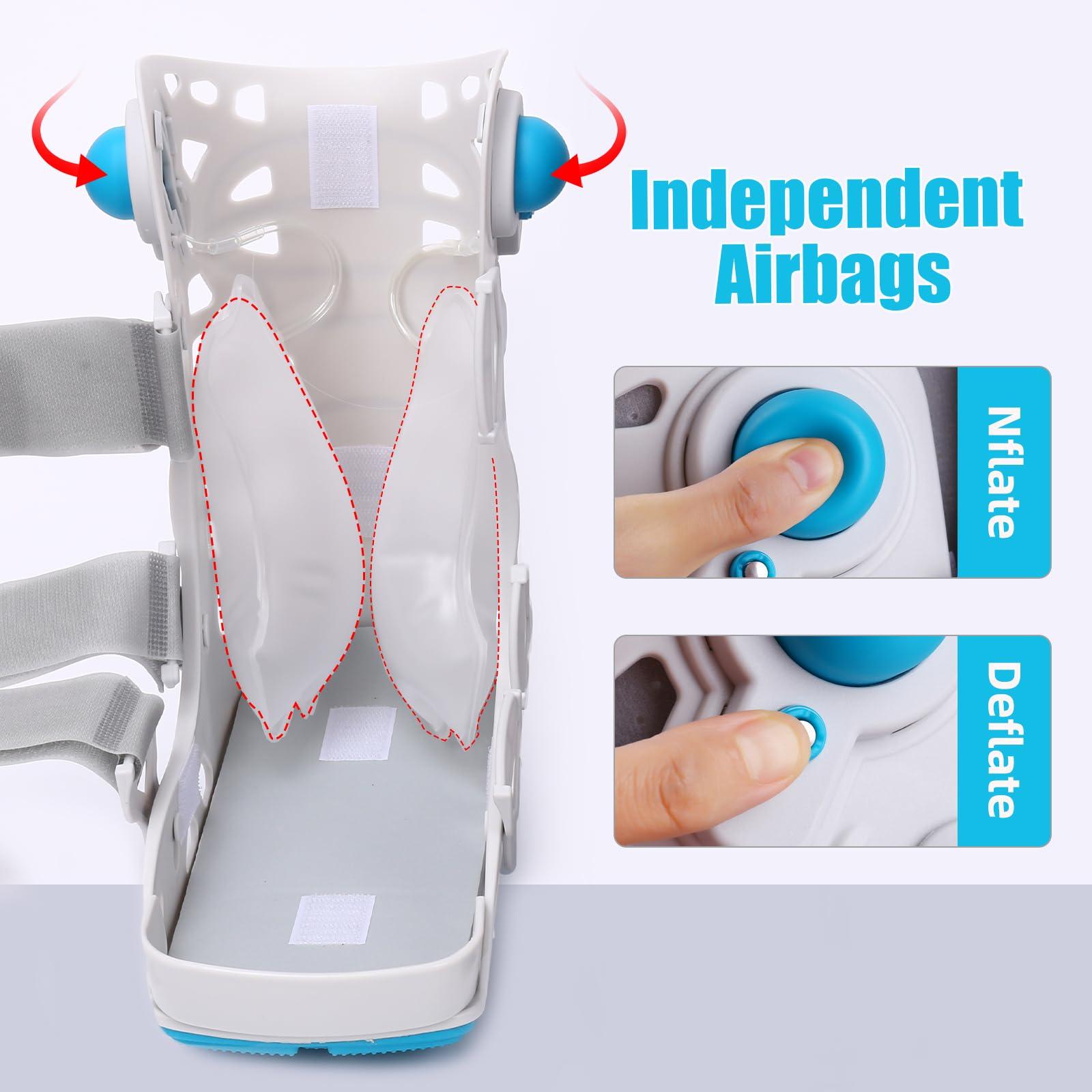 Tairibousy Tairibousy Walker Fracture Boot Air Cam Walker Boot Inflatable Walking Boot for Achilles Tendon Surgery, Acute Ankle Sprains, Broken Toe Foot, Post Op Care (S)