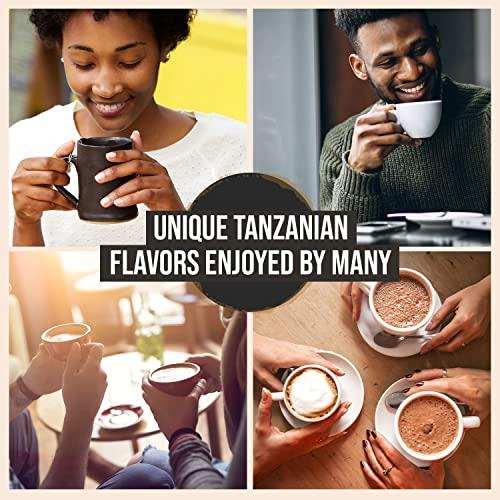 AFRI TEA & COFFEE BLENDERS 1963 AFRICAFE - Organic Instant Coffee - Tanzania - 100% Arabica and Robusta - 250g Metal Tin