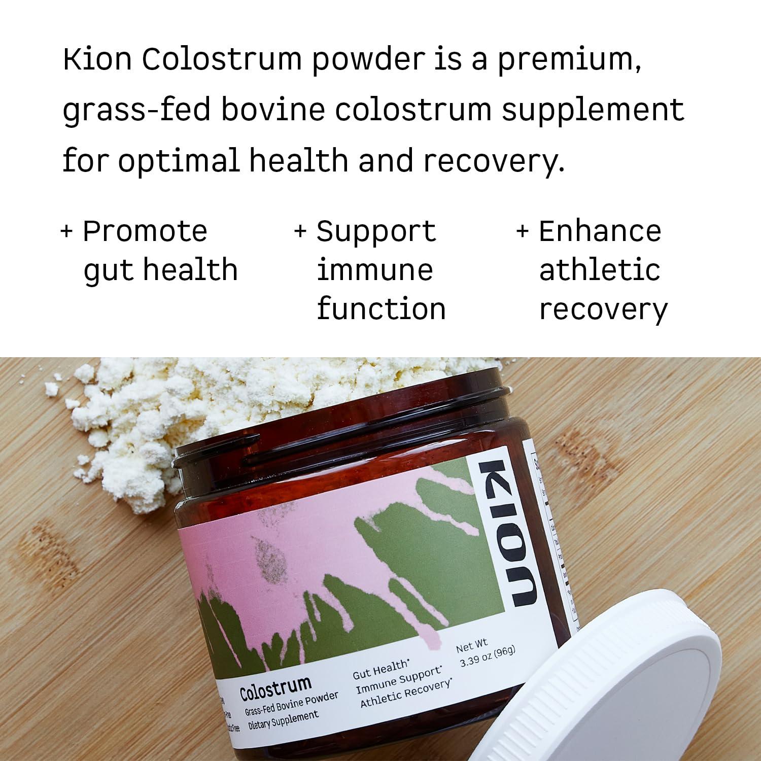 Kion Kion Colostrum | Grass-Fed Bovine | Gut Health and Immune Support | 30 Servings