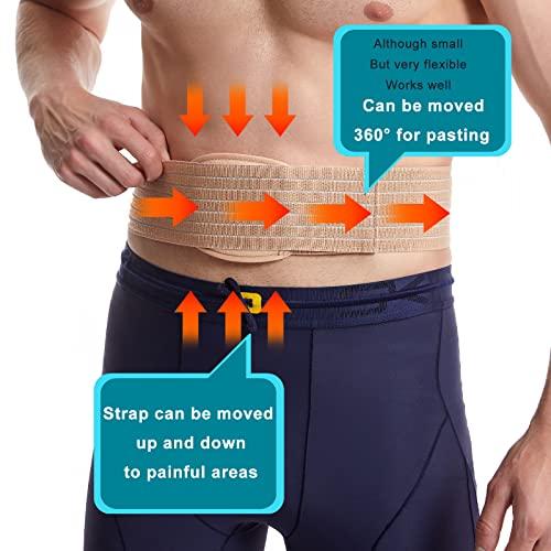 HEERTEEAJ HEERTEEAJ Umbilical Hernia Belt | Abdominal Hernia Belt for Men & Women | Belly Button Umbilical Hernia Binder w/ 1 Hernia Compression Pads | Ventral, Epigastric & Post Surgery Support Belts