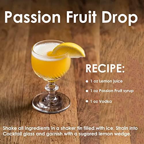 BG REYNOLDS BG Reynolds Natural Tiki Cocktail Cane Syrup, Passion Fruit, 375 ml, Packaging May Vary