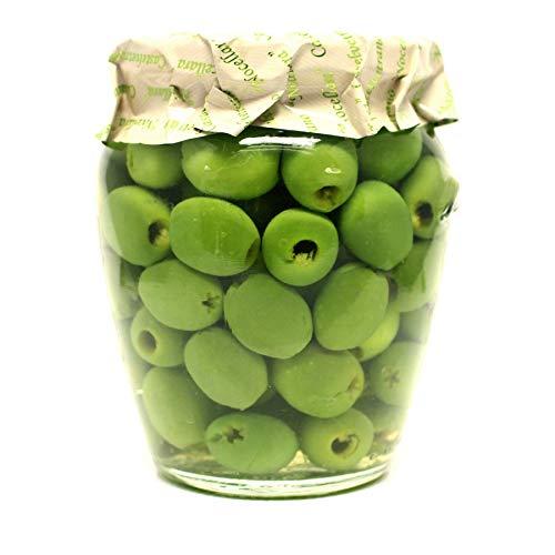 Giusto Sapore Giusto Sapore Italian Olives - Castelvetrano Pitted - Premium Gourmet GMO Free - Imported from Italy and Family Owned - 19.4oz.