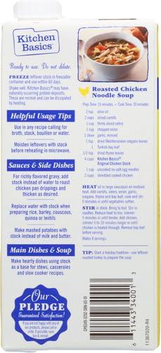Kitchen Basics Kitchen Basics Original Chicken Stock, 32 oz | No Artificial Flavors, Gluten Free, No MSG added|